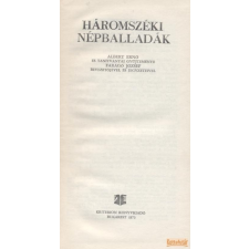 Kriterion Háromszéki népballadák antikvárium - használt könyv