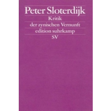  Kritik der zynischen Vernunft – Peter Sloterdijk idegen nyelvű könyv