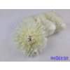  Krizantém selyemvirág fej D17cm - Krém