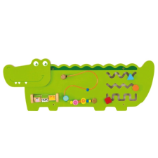Krokodil szenzoros fali panel gyerekeknek fajáték
