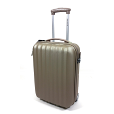 Krokomander kétkerekű, bézs kabinbőrönd KR1002 kézitáska és bőrönd