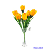  Krókusz 6 ágú selyem csokor 33 cm - Napsárga
