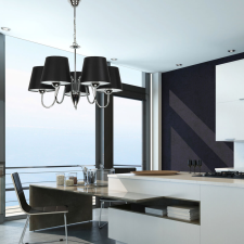  Króm függeszték fehér ernyővel DAGMA NEGRO 14-739 világítás