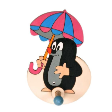  Krtekkel esernyővel, fa fogas bútor