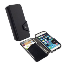 KRUSELL FlipWallet KALMAR Apple iPhone 6S 4.7 tok álló (Flip, oldalra nyíló, bankkártya tartó) fekete tok és táska
