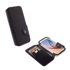 KRUSELL FlipWallet Kalmar Samsung Galaxy S6 EDGE / S6 Flip Tok - Fekete tok és táska
