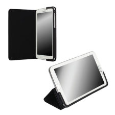 KRUSELL MALMÖ bőr hatású tok (FLIP, asztali tartó funkció) FEKETE Samsung Galaxy Tab4 7.0 3G (SM-T231) tablet tok
