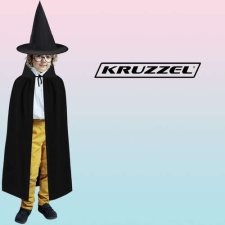Kruzzel Bűvész/varázsló jelmez, 4 db-os készlet jelmez