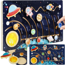 Kruzzel Fából készült puzzle Naprendszer 24763 oktatójáték