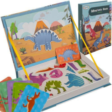 Kruzzel Mágneses dinoszaurusz puzzle játék készségfejlesztő