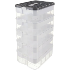 Kruzzel Tárolódoboz építőjátékhoz, 35 l, 5 szintes bútor