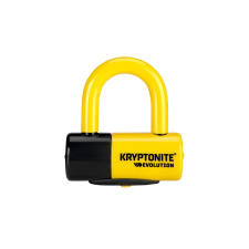 KRYPTONITE Evolution Disc lakat, 14 mm, sárga kerékpár lakat
