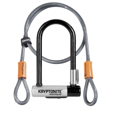 KRYPTONITE Kryptolok Mini-7+ hurokkábel kulcsos U-lakat kerékpáros kerékpár és kerékpáros felszerelés