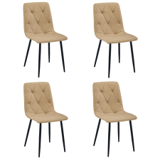  Krzesło LIBRA - brąz materiał / nogi czarne x 4 bútor