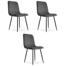  Krzesło RIFT - szary sztruks / nogi kolor czarny x 3 bútor