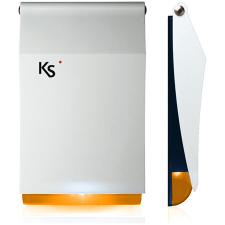 Ksenia imago KS-BUS kültéri hang- és fényjelző fehér/narancs biztonságtechnikai eszköz
