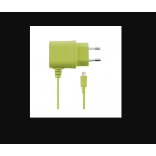 KSIX Micro-USB Hálózati töltő - Zöld (5V / 1A) mobiltelefon kellék
