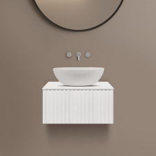 Ksuro 02 szekrény 60x46.6x30 cm Függesztett, mosdó alatti fehér 50002000 fürdőszoba bútor