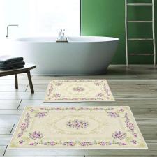  Kt484 Fürdőszoba szőnyeg szett (2 darab) Multicolor lakástextília