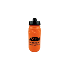 KTM műanyag kulacs, 600 ml, csavaros, narancs kulacs, kulacstartó