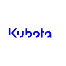 Kubota matrica kék 35cmx8cm autó dekoráció