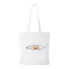  Kukucskáló kisbaba - Bevásárló táska Fehér egyedi ajándék