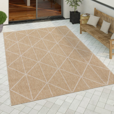 Kül- & Beltéri Geometry bézs szőnyeg 80x250 cm lakástextília