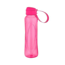 Kulacs, 610 ml, műanyag, rózsaszín, "Slim" kulacs, kulacstartó