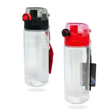  Kulacs műa. Cascada detox 500ml piros-fekete kulacs, kulacstartó
