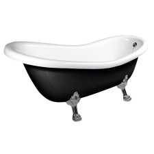 Különálló kád Polysan RETRO 75x169 cm bal és jobb is fekete 72967 kád, zuhanykabin