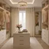  Különleges beige-arany sötétítő függöny modern rombuszmintával – Elegáns mikroszálas dekorfüggöny fényes mintával – arany színű ringlikkel 140X250cm