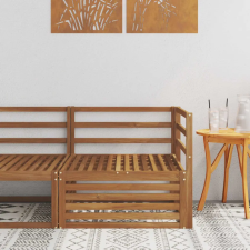 Külső Sarokkanapé Tömör Akácfa Természetes 83 x 83 x 73 cm kerti bútor