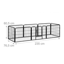  Kültéri/beltéri kutyaketrec, kutyakenel 60,5x235 cm M 10025124_58 szállítóbox, fekhely kutyáknak