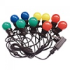  Kültéri fényfüzér 10 méteres  (20 db izzóval - 10 Watt) multicolor