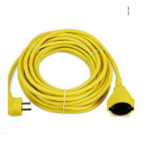 Kültéri hosszabbító, Elosztó citromsárga 3x1,5 mm 30 m 2500 w hosszabbító, elosztó