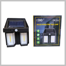 Kültéri napelemes fali lámpa mozgásérzékelővel – 2 LED BK-618-2 kültéri világítás