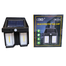 Kültéri napelemes fali lámpa mozgásérzékelővel – 2 LED BK-618-2 kültéri világítás
