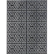 Kültéri szőnyeg, 2 oldalas, 180x120 cm, szürke lakástextília