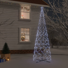 Kúp alakú karácsonyfa 1400 hideg fehér LED-del 160 x 500 cm műfenyő