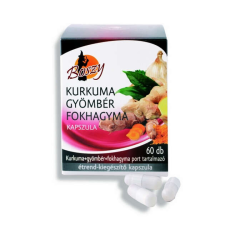 KURKUMA-GYÖMBÉR-FOKHAGYMA - 60 db étrend-kiegészítő kapszula vitamin és táplálékkiegészítő