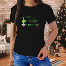  KURVA Boldog Karácsonyt női póló