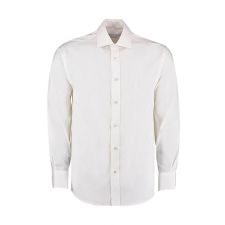Kustom Kit Férfi hosszú ujjú Ing Kustom Kit Classic Fit Premium Cutaway Oxford Shirt XL, Fehér férfi ing