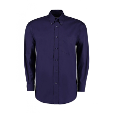Kustom Kit Férfi hosszú ujjú Ing Kustom Kit Classic Fit Premium Oxford Shirt M, Midnight Sötétkék (navy) férfi ing