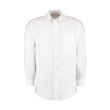 Kustom Kit Férfi hosszú ujjú Ing Kustom Kit Classic Fit Workwear Oxford Shirt 2XL, Fehér férfi ing