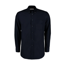 Kustom Kit Férfi hosszú ujjú Ing Kustom Kit Classic Fit Workwear Oxford Shirt 2XL, French Sötétkék (navy) férfi ing