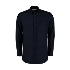 Kustom Kit Férfi hosszú ujjú Ing Kustom Kit Classic Fit Workwear Oxford Shirt XL, French Sötétkék (navy)