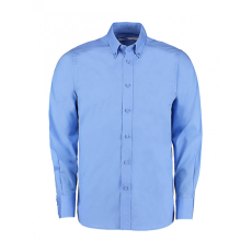 Kustom Kit Férfi hosszú ujjú Ing Kustom Kit Tailored Fit City Shirt L, Világos kék