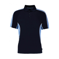 Kustom Kit Férfi rövid ujjú galléros póló Kustom Kit Classic Fit Cooltex Contrast Polo Shirt M, Sötétkék navy/világos kék férfi póló