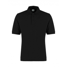 Kustom Kit Férfi rövid ujjú galléros póló Kustom Kit Classic Fit Cotton Klassic Superwash 60° Polo 2XL, Fekete