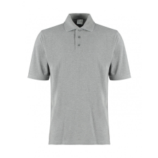 Kustom Kit Férfi rövid ujjú galléros póló Kustom Kit Classic Fit Cotton Klassic Superwash 60° Polo 3XL, Heather szürke Marl